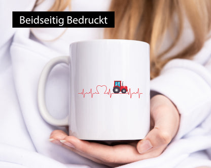 Traktor Herzschlag | Landwirt Bauernhof Liebe Bauer lustiger Spruch Geschenk