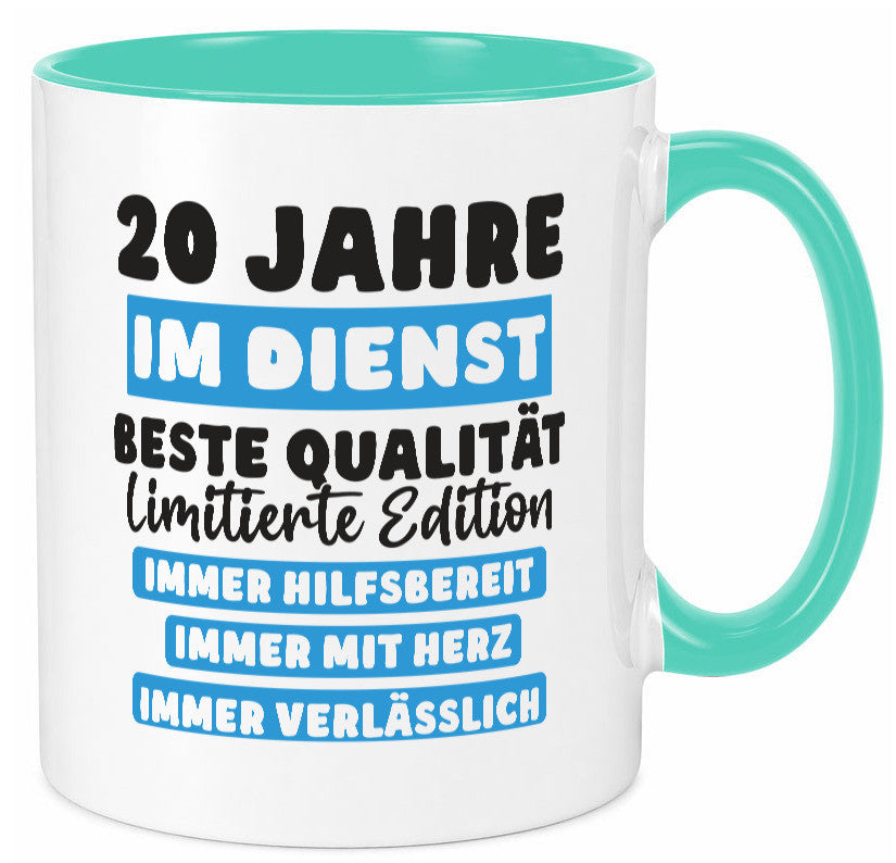 20 Jahre im Dienst | Jubiläum Arbeit v6 Geschenk Kollegen Büro lustiger Spruch
