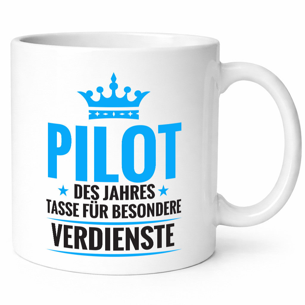Besonderer Verdienst: Pilot | Flugzeug Piloten lustiger Spruch Geschenk Humor