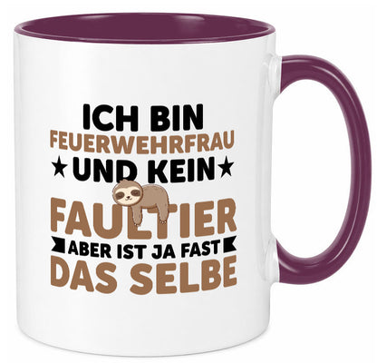 Ich bin kein Faultier: Feuerwehrfrau | Feuerwehr lustiger Spruch Geschenk