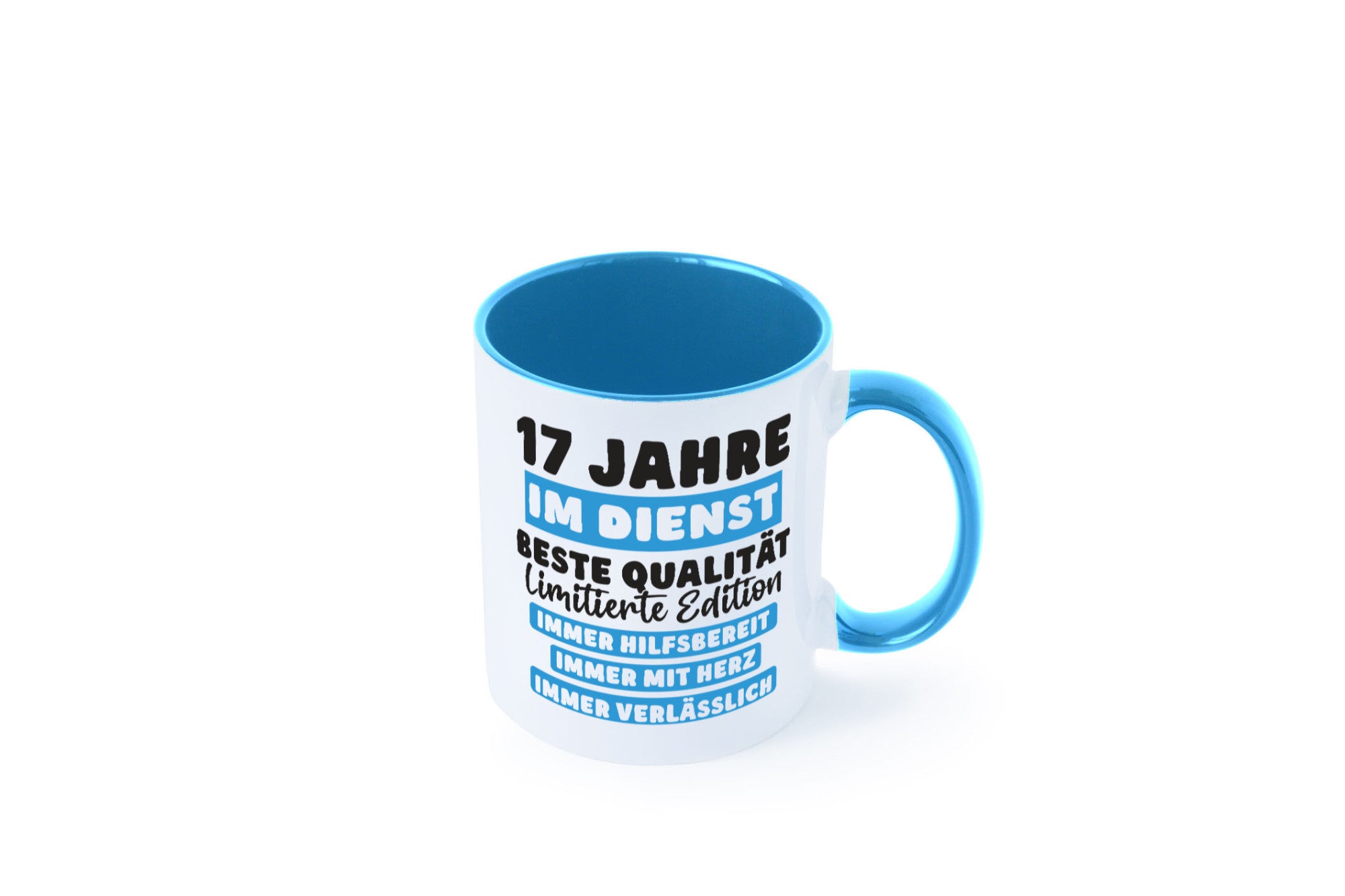 17 Jahre im Dienst | Jubiläum Arbeit v6 Humor Kollegen Büro Geschenkidee Tasse