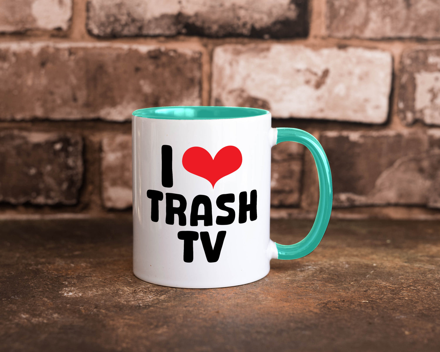 I love Trash TV | v2 lustig Humor Geschenkidee Geschenk Tasse