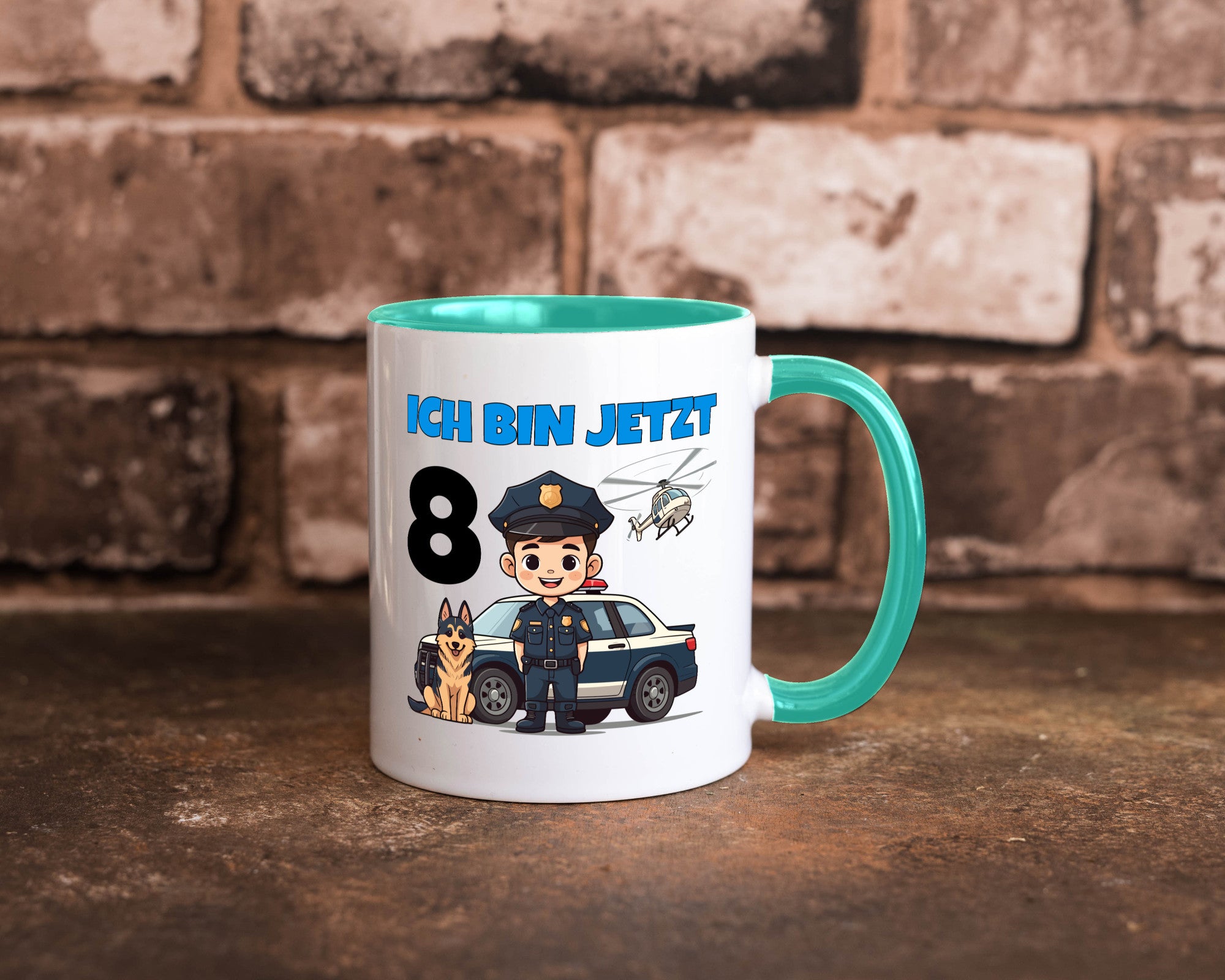 8. Geburtstag | 8 Jahre Polizei Kind Polizeiauto lustig Geschenkidee Geschenk