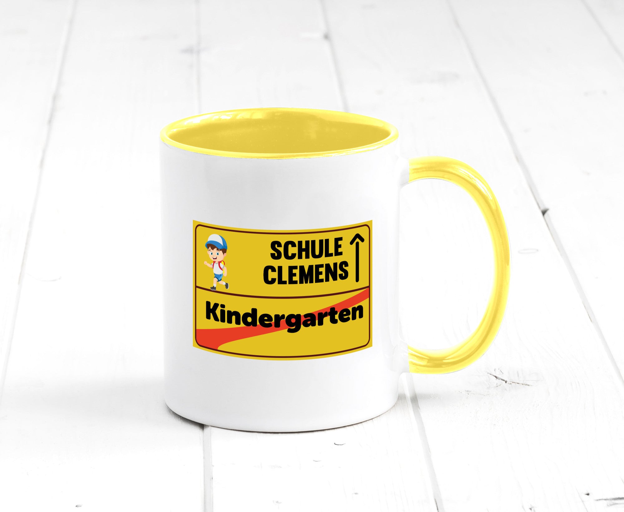 Bye Kindergarten | Schule Clemens Geschenkidee Humor Tasse