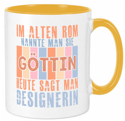 Heute sagt man: Designerin | Mode lustiger Spruch Geschenk Humor Geschenkidee Tasse