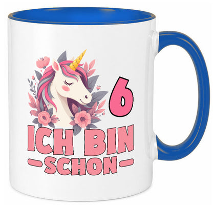 6. Geburtstag | 6 Jahre Einhorn bin schon Mädchen Geschenk Geschenkidee