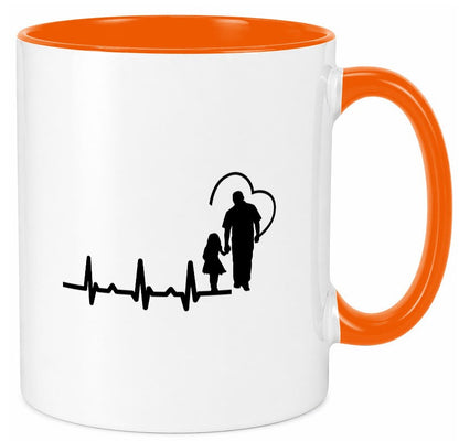 Vater Tochter Herz | Papa Vatertag Vaterliebe lustiger Spruch Geschenk Familie Tasse