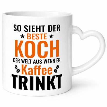 Kaffee trinkt: Koch | Chefkoch Geschenkidee Arbeit Kollegen Büro Humor Tasse