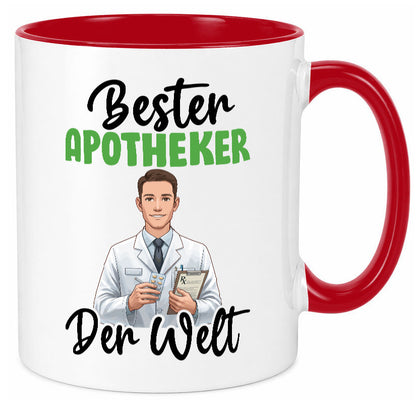 Bester Apotheker | Apotheke Pharmazie v2 Humor Geschenkidee Tasse