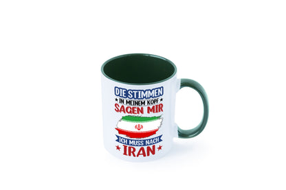 Iran | Urlaub Stimmen in meinem Kopf Traumland Humor Geschenkidee Tasse