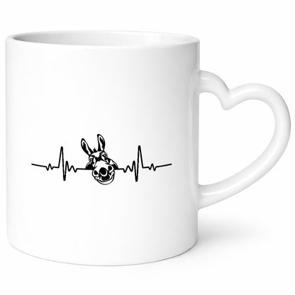 Heart Beat | Herzschlag Esel Eselliebhaber Geschenk Humor Geschenkidee lustiger