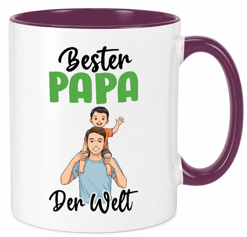 Bester Papa | Vatertag Daddy Familie lustiger Spruch Geschenk Geschenkidee Tasse