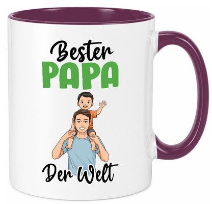 Bester Papa | Vatertag Daddy Familie lustiger Spruch Geschenk Geschenkidee Tasse