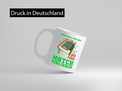 Tischkicker Tasse | Tischfußball Spruch Kicker Match lustig Humor Geschenkidee