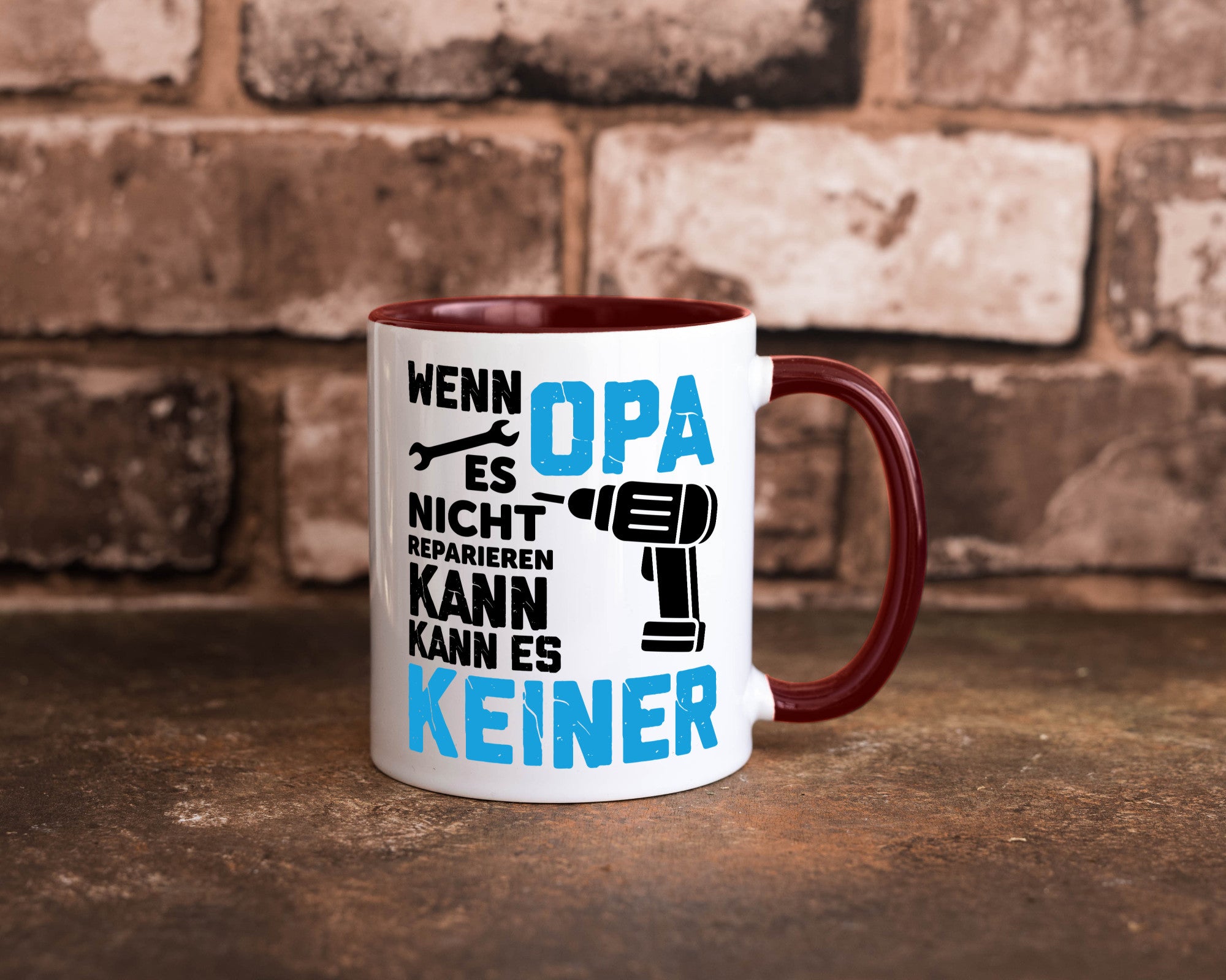 Wenn opa es nicht Reparieren kann | für alles Geschenkidee Familie Humor Tasse