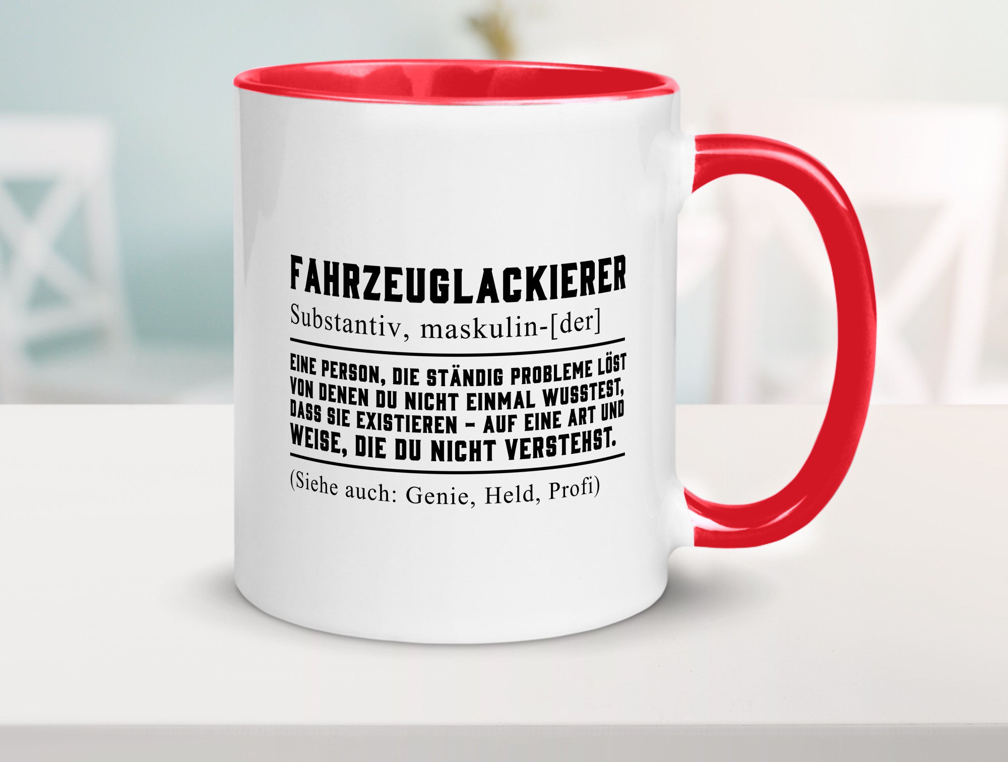 Fahrzeuglackierer | Definition Lackierer Autolackierer Humor Geschenkidee Tasse