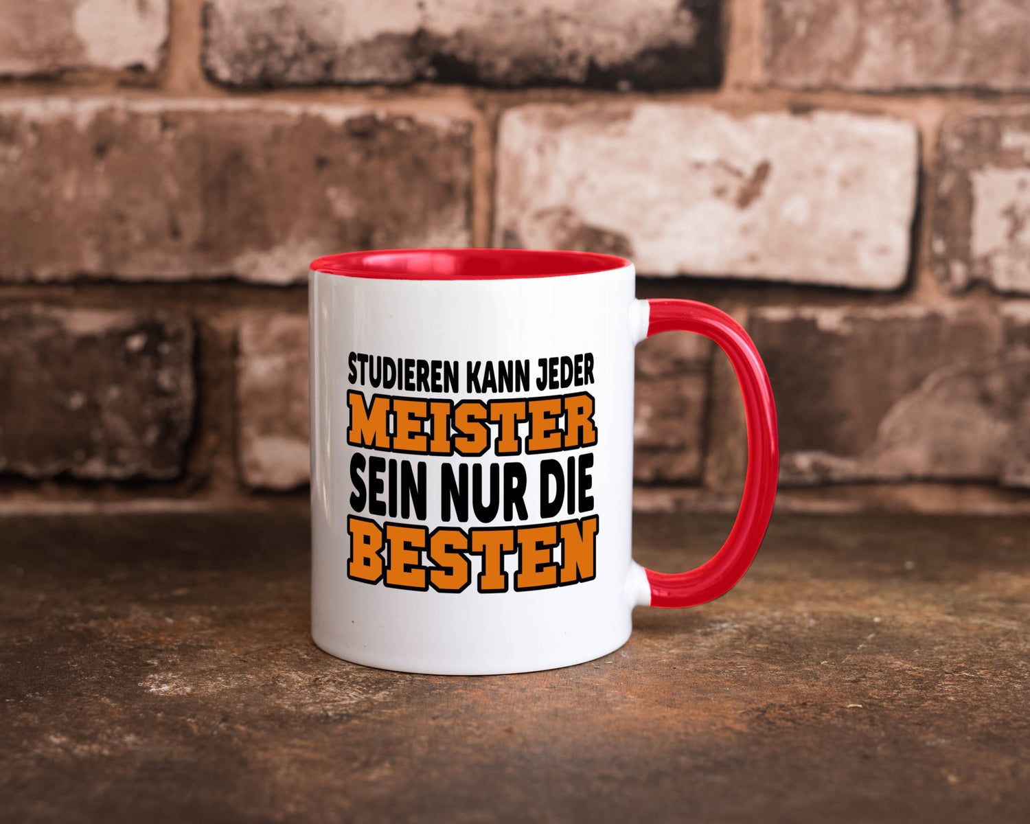 Meister | Handwerker Meisterprüfung Berufsabschluss Humor Arbeit Kollegen Büro