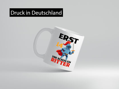 14. Geburtstag | 14 Jahre und schon ein Ritter Humor Geschenkidee Tasse