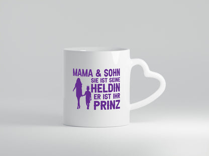 Mama &amp; Sohn | Helding Prinz Mutterliebe Geschenkidee Familie Humor Tasse