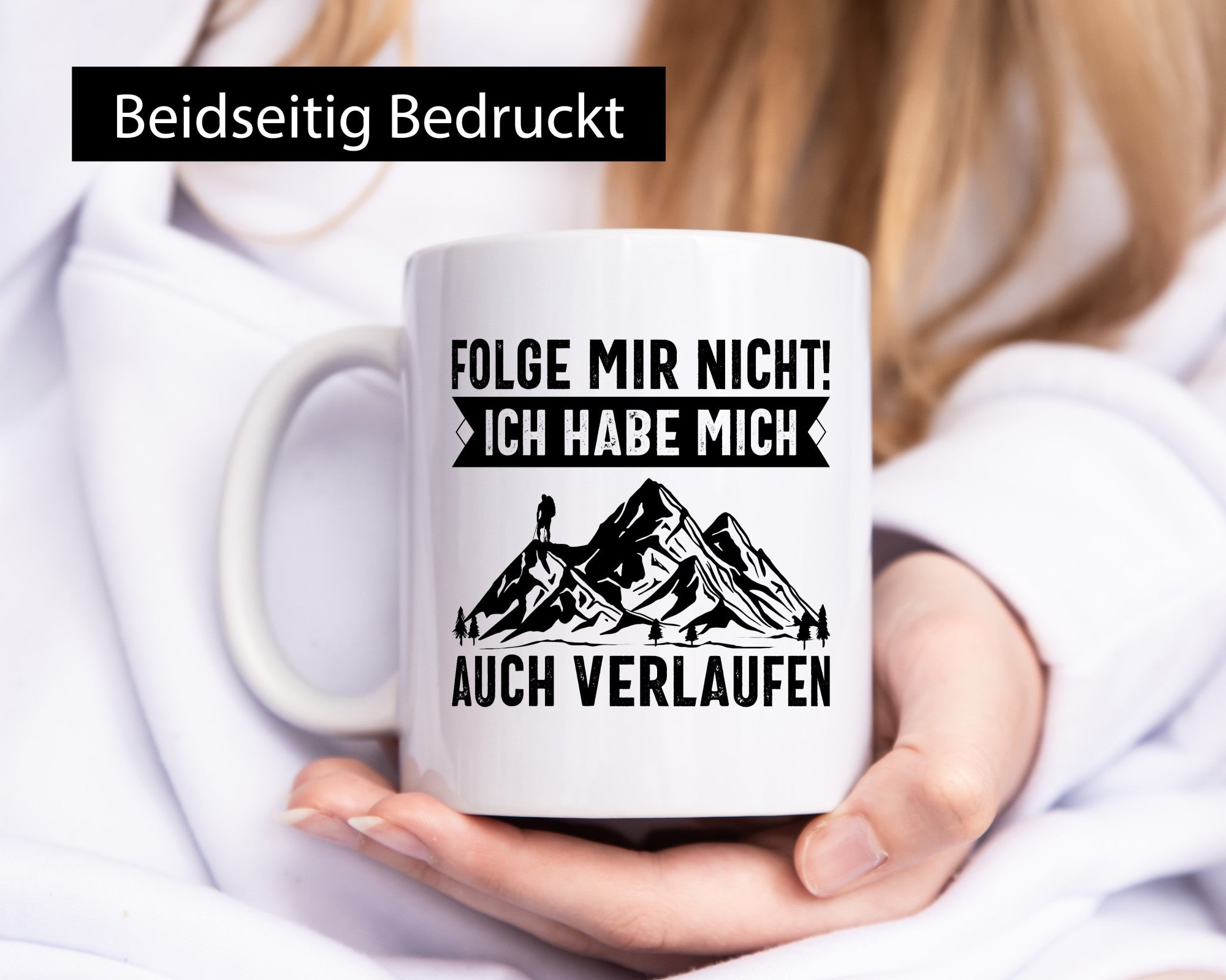Nicht folgen, verlaufen | Wanderer Berge lustiger Spruch Geschenk Humor