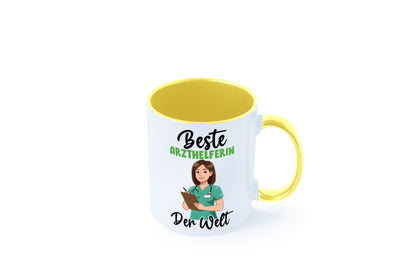 Beste Arzthelferin | Fachangestellte Medizin v2 Geschenkidee Humor Tasse
