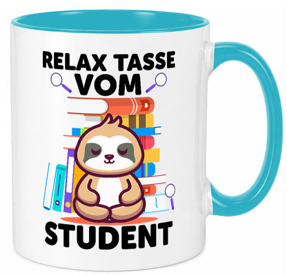 Relax Tasse: Student | Universität Uni Studium lustiger Spruch Geschenk Humor