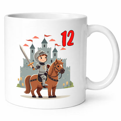 12. Geburtstag | 12 Jahre Ritter Junge Schloss lustiger Spruch Geschenk