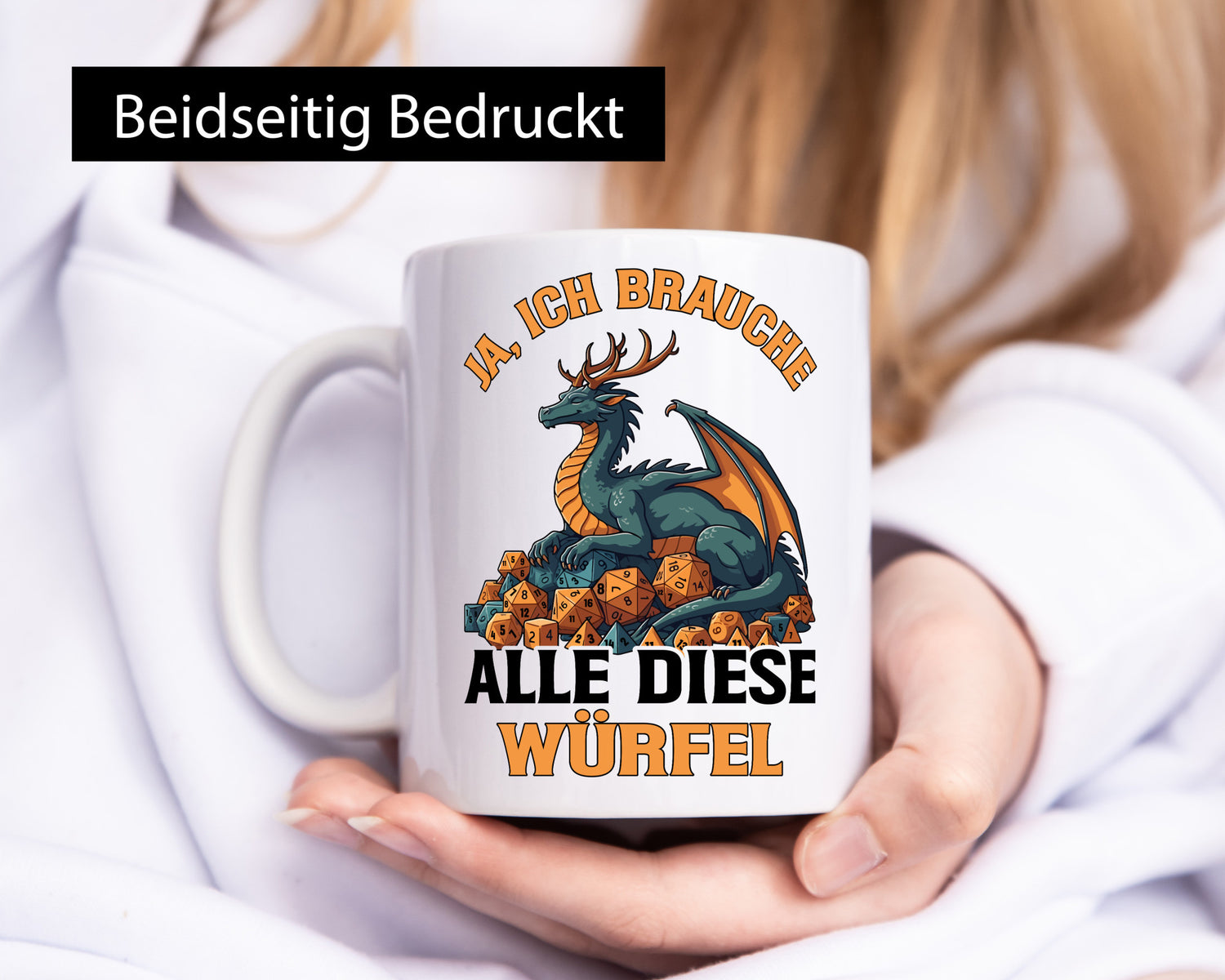 Ja ich brauche alle diese Würfel | Drache Rollenspiel v2 Geschenk Humor