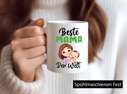 Beste Mama | Muttertag Familie Humor Geschenkidee Tasse
