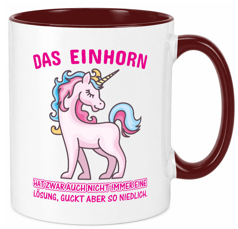 Niedliches Einhorn | lustige Tasse Frauen Mädchen lustiger Spruch Geschenk