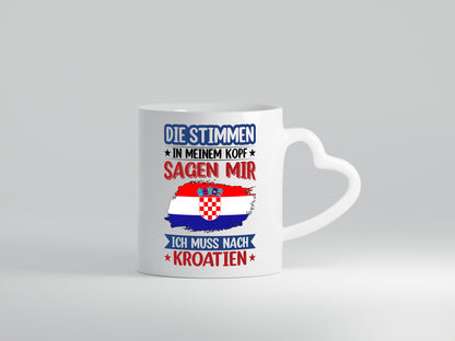 Kroatien | Urlaub Stimmen in meinem Kopf Traumland lustiger Spruch Geschenk