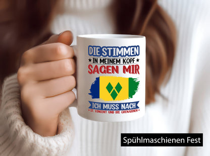 St. Vincent und die Grenadinen | Urlaub Stimmen im Kopf v2 Humor Geschenkidee