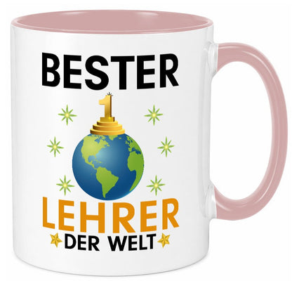 Welt Bester Lehrer | Schule Beruf Schüler Geschenk Arbeit Kollegen Büro Tasse