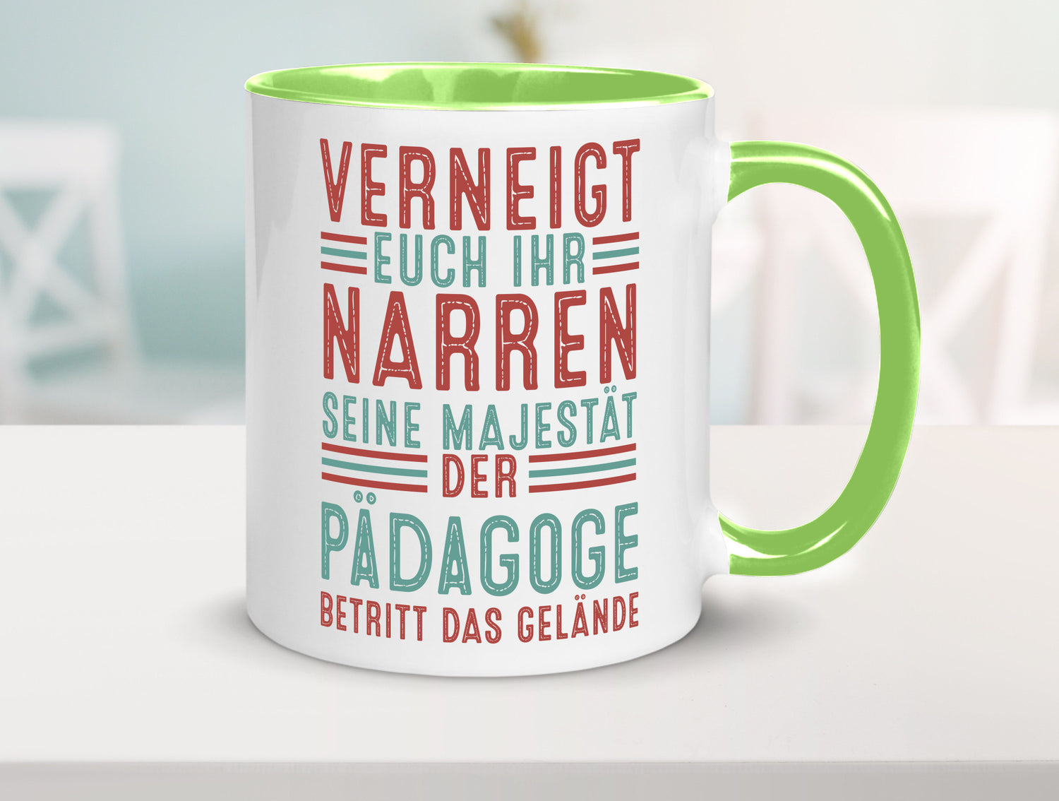 Verneigt euch: Pädagoge | Pädagogik Humor Geschenkidee Tasse