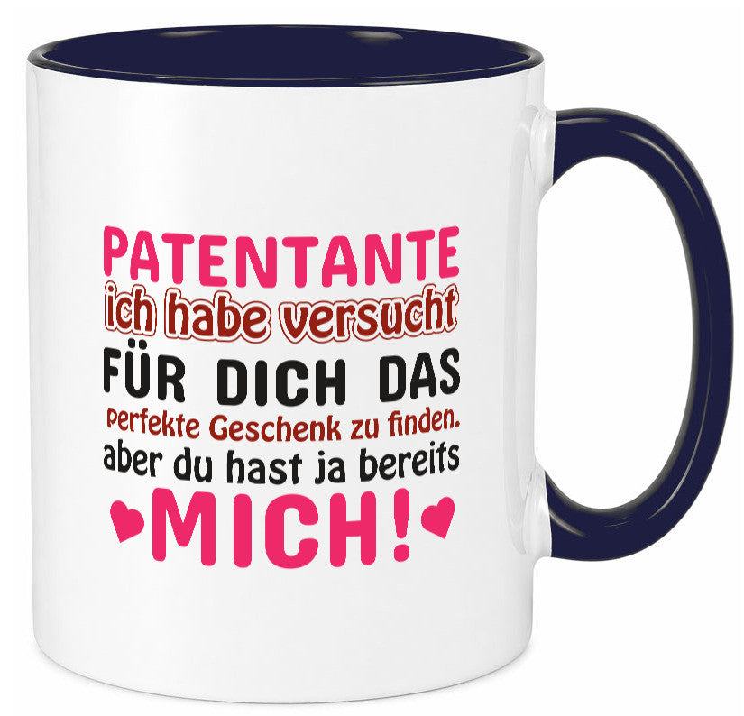 Patentante Tasse | lustiger Spruch Patin Tante Geschenk Humor Geschenkidee
