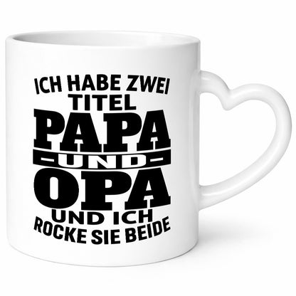 Ich habe zwei Titel Papa und Opa | Rock sie Großvater Humor Familie