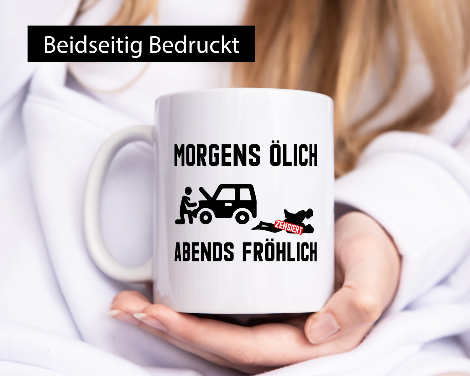 Morgens ölich abends fröhlich | Mechaniker Werkstatt Geschenk Humor