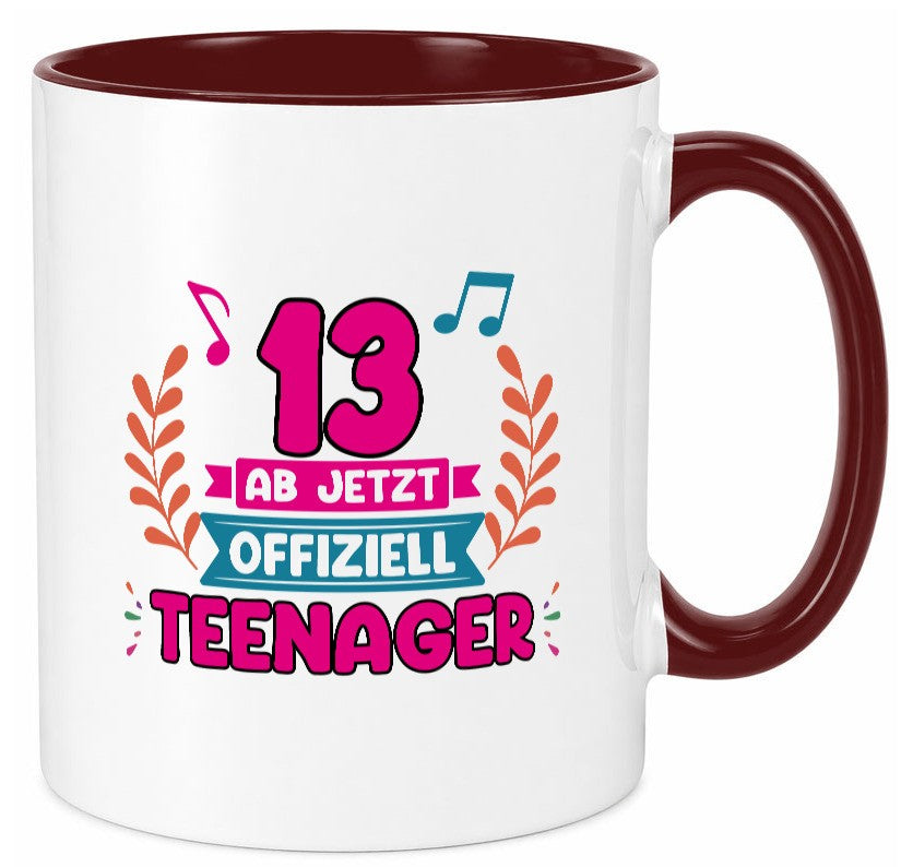 13. Geburtstag | Mädchen Tasse Teenager Spruch vl10 Geschenkidee Humor