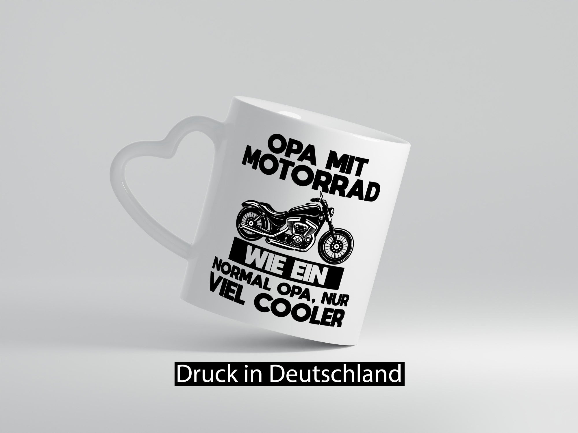 Opa mit Motorrad, viel cooler | Motorrad lustig Familie Geschenkidee Geschenk