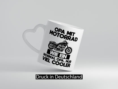 Opa mit Motorrad, viel cooler | Motorrad lustig Familie Geschenkidee Geschenk