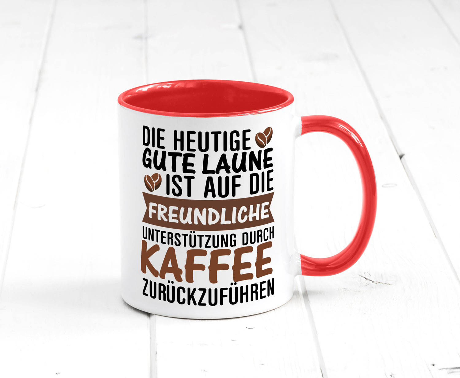 Unterstützung durch Kaffee | Kaffeliebhaber gute Laune Geschenk Humor
