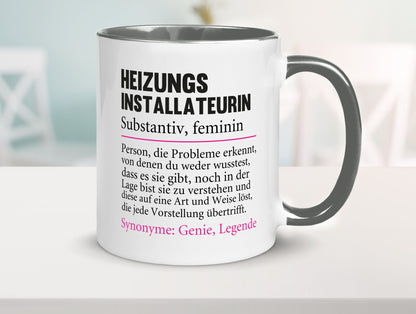 Heizungsinstallateurin | Beruf Spruch Heizung Geschenkidee Arbeit Kollegen Büro