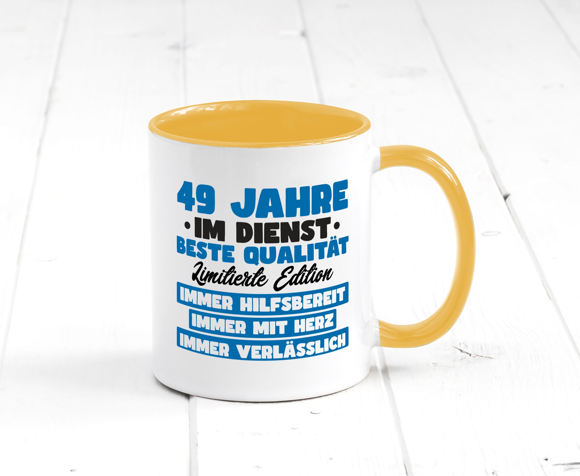 49 Jahre im Dienst | Jubiläum Arbeit v7 Humor Kollegen Büro Geschenkidee Tasse