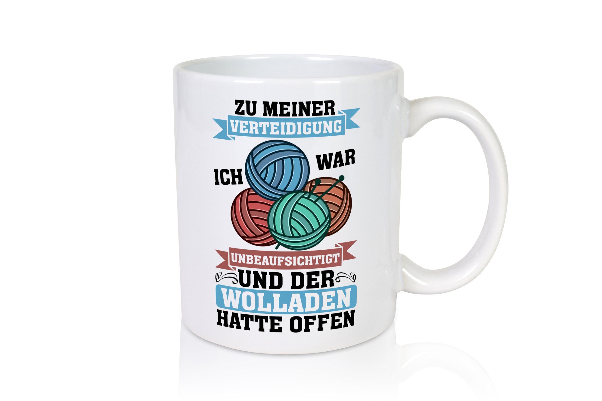 Der Wollladen hatte offen | Stricken Wolle Humor Geschenkidee Tasse