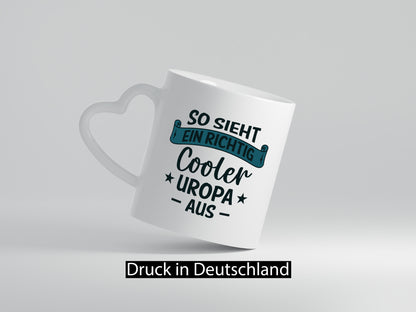 Cooler Uropa | Urkunde Sterne lustiger Spruch Geschenk Familie Geschenkidee