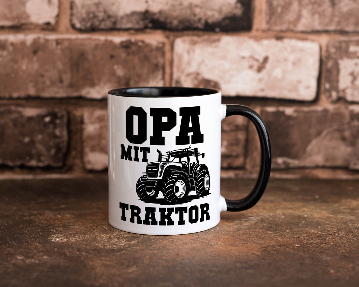 Opa mit Traktor | Geschenkidee Familie Humor Tasse