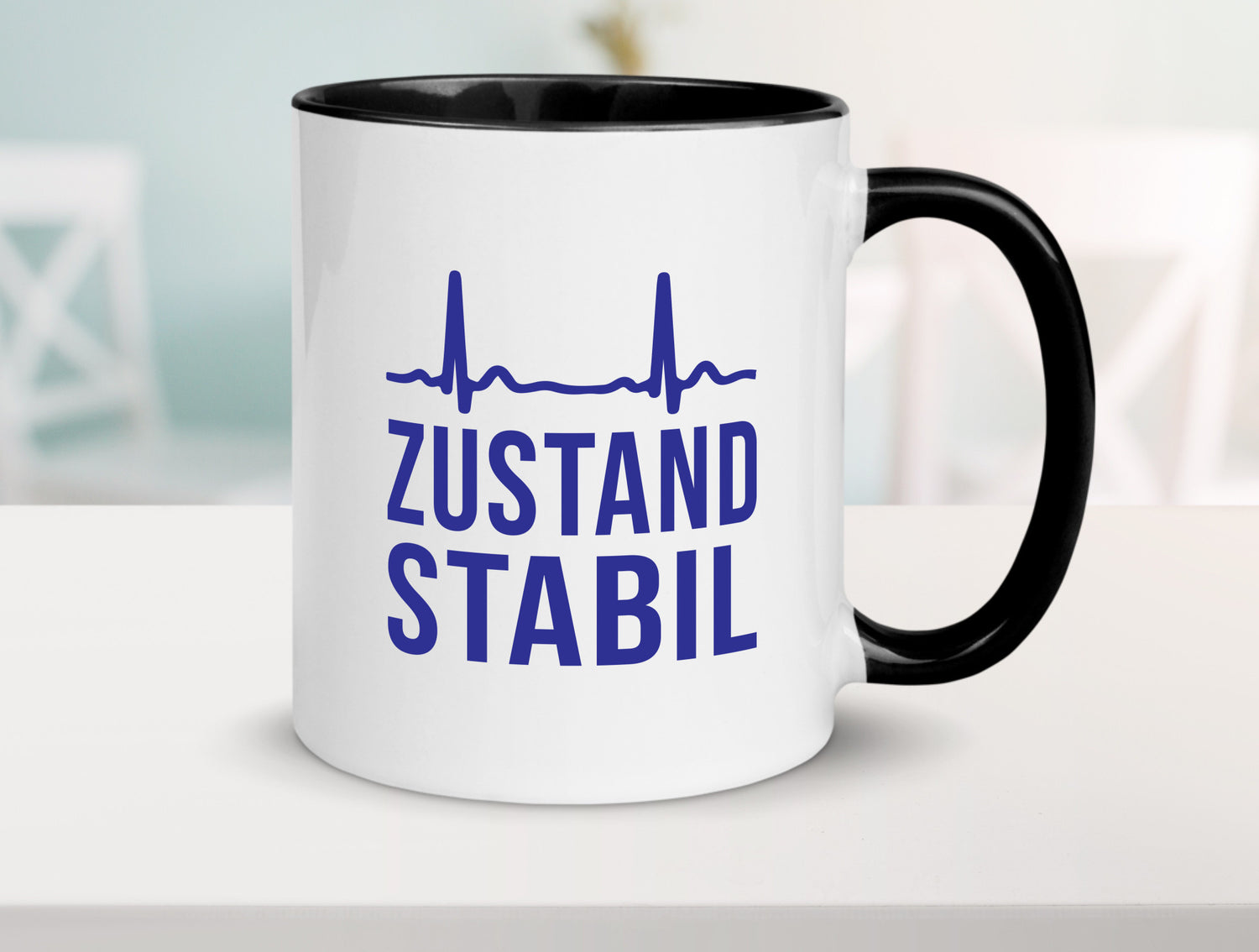 Zustand stabil | Herzschlag v2 Geschenk Humor Geschenkidee lustiger Spruch Tasse