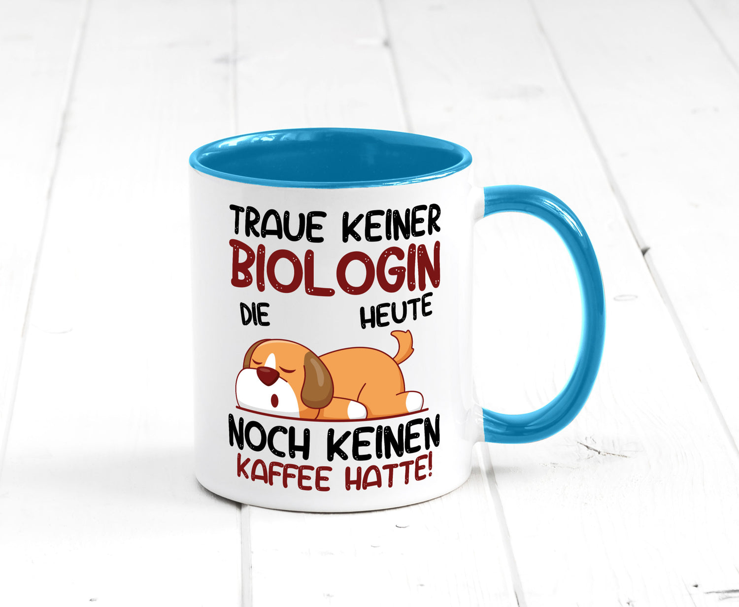Traue keiner Biologin | Biologie Naturforscherin Geschenkidee Humor Tasse