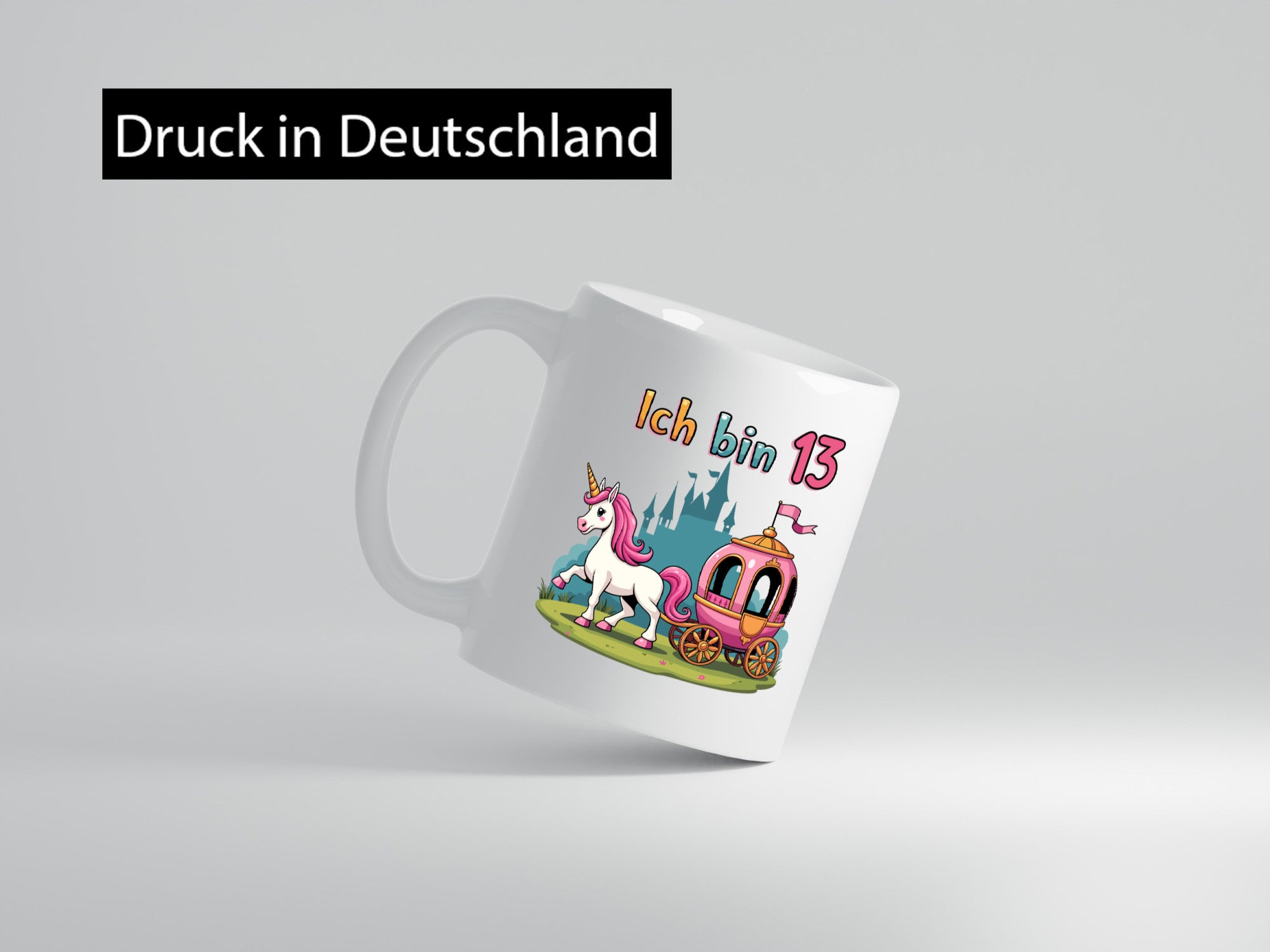 13. Geburtstag | Prinzessin in Kutsche Einhorn Geschenk Geschenkidee lustiger