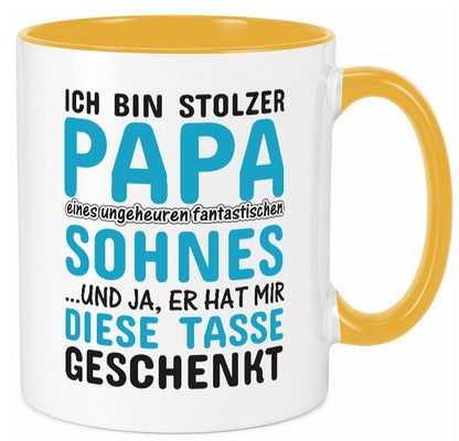 Stolzer Papa | Vater Tasse Fantastischer Sohn Humor Geschenk Familie
